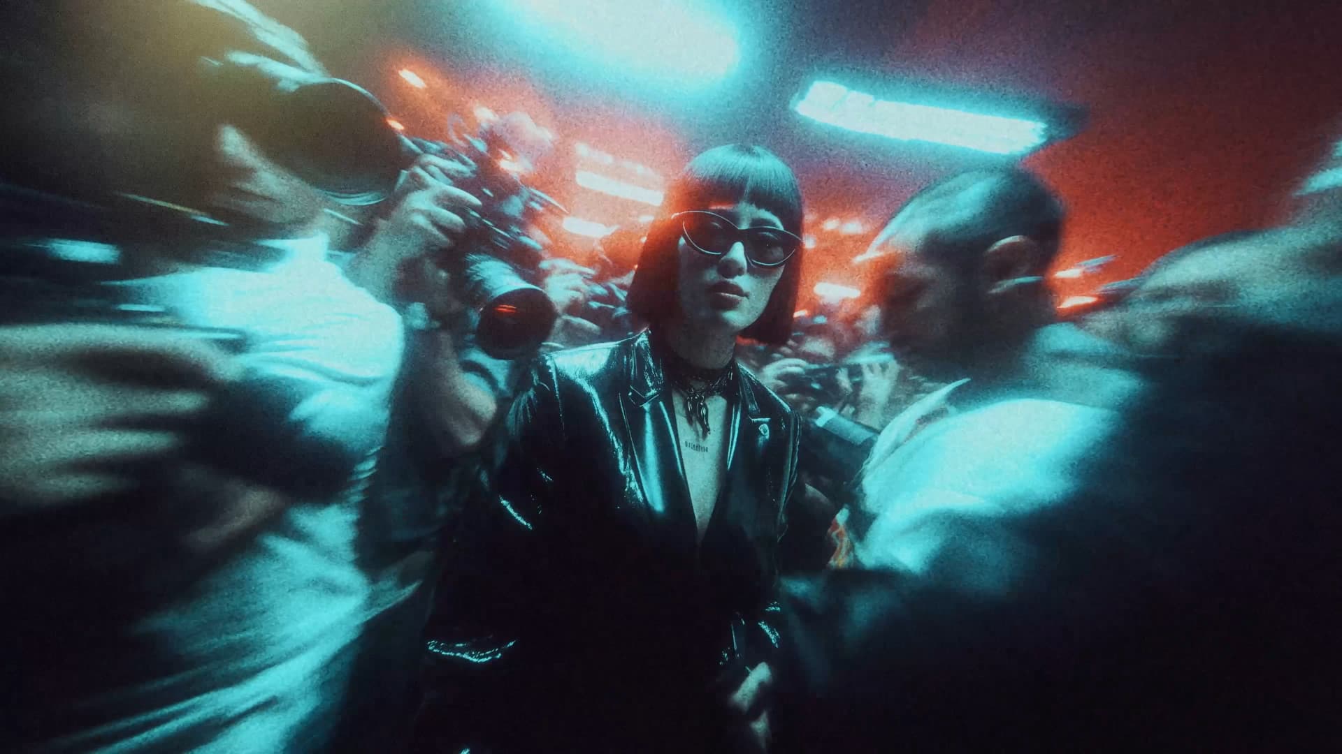 Film still from a 10AM music production